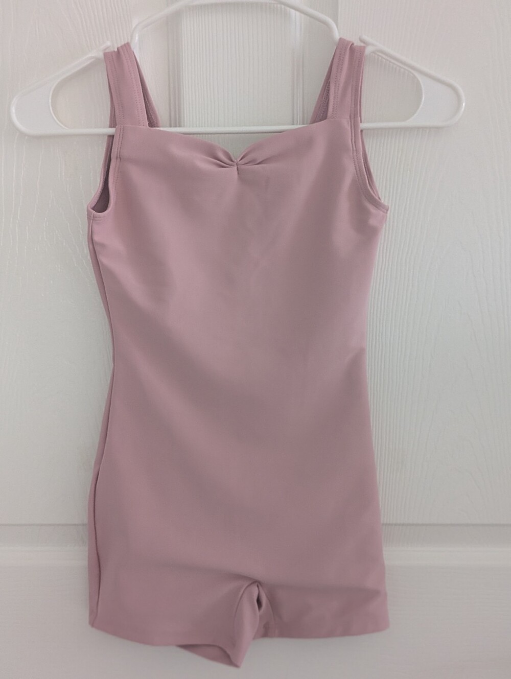 Mariia Crown Mauve Pink Dance Biketard - Size Medium Child (MC)